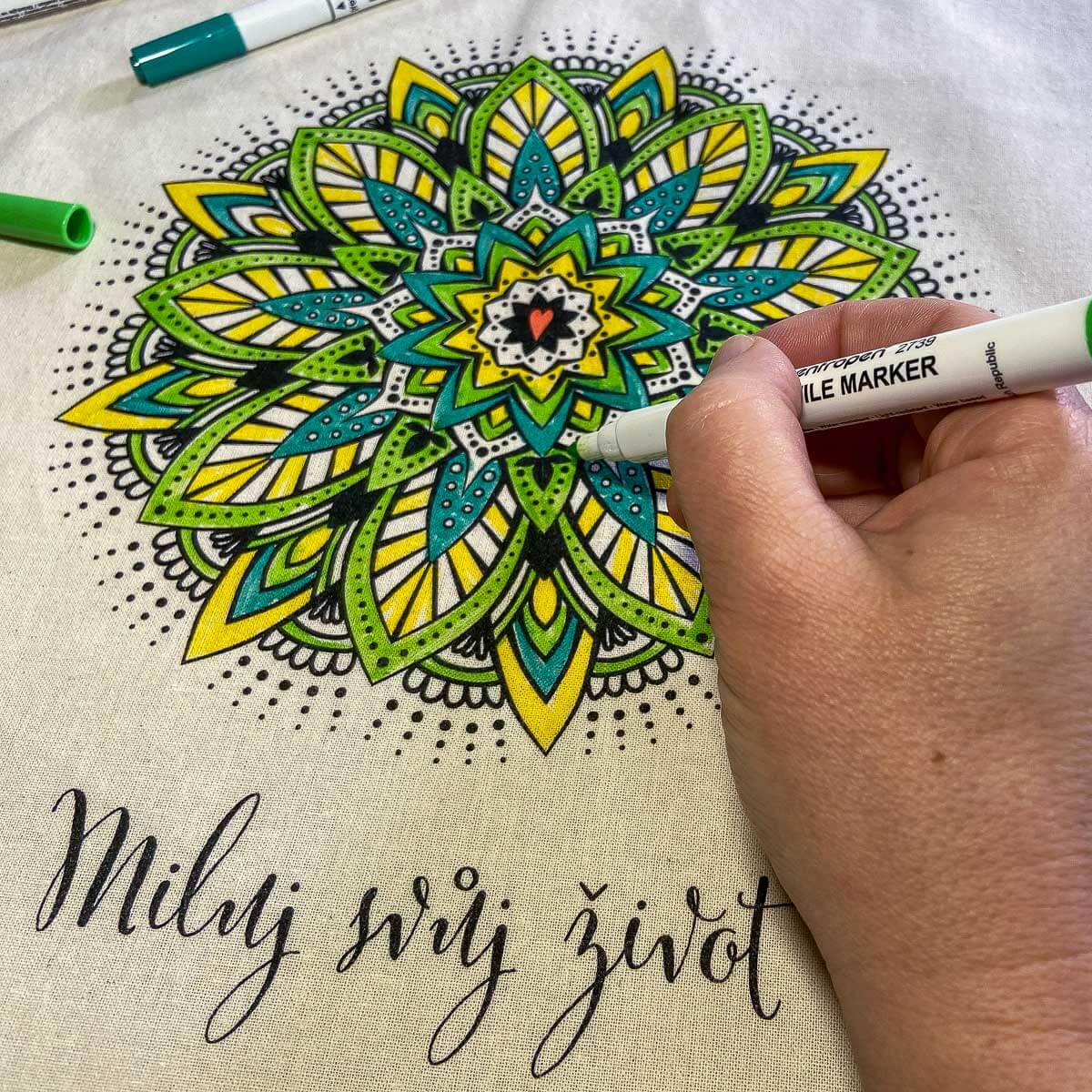 Ekotaška mandala – Miluj svůj život