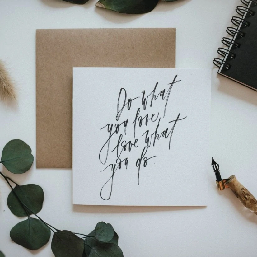 Do what you love - bílé