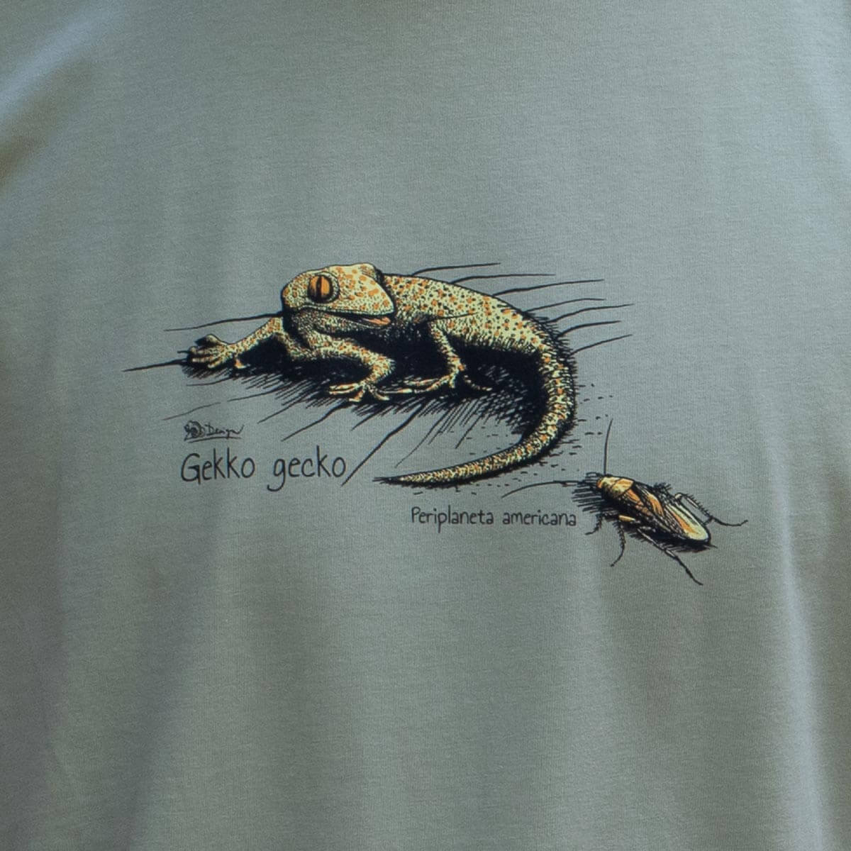 Tričko Gekon – khaki