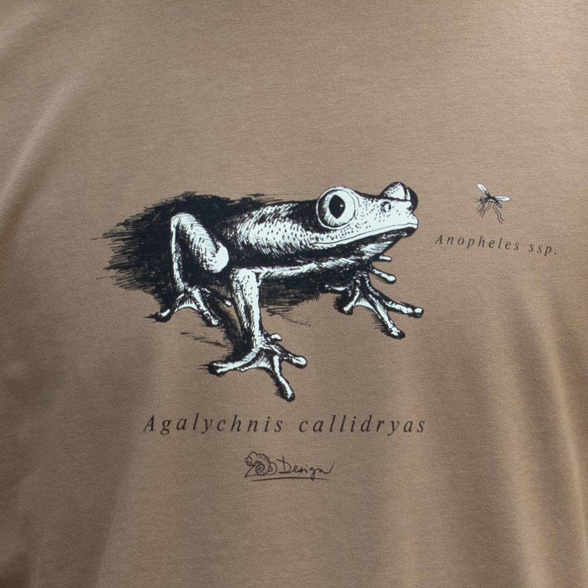 Tričko Žába a komár – hnědá