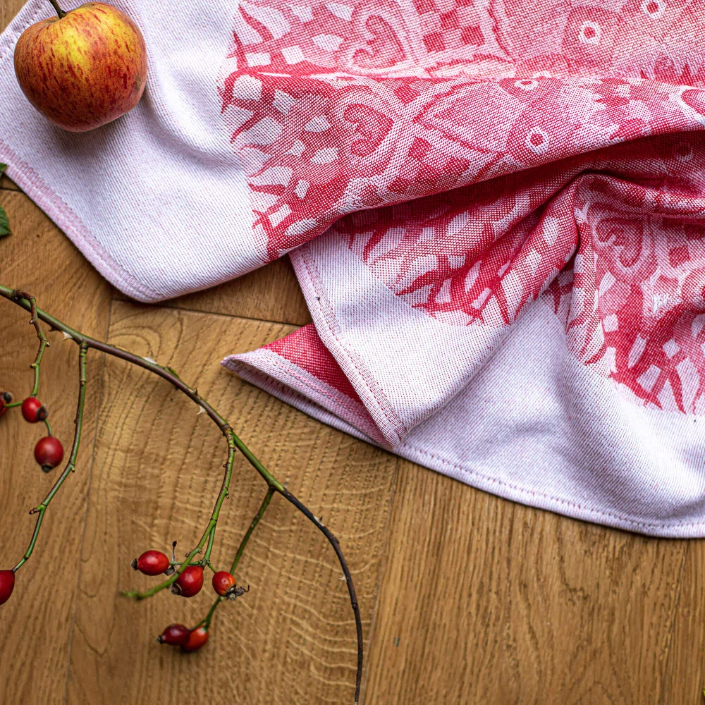 Utěrka mandala – červená