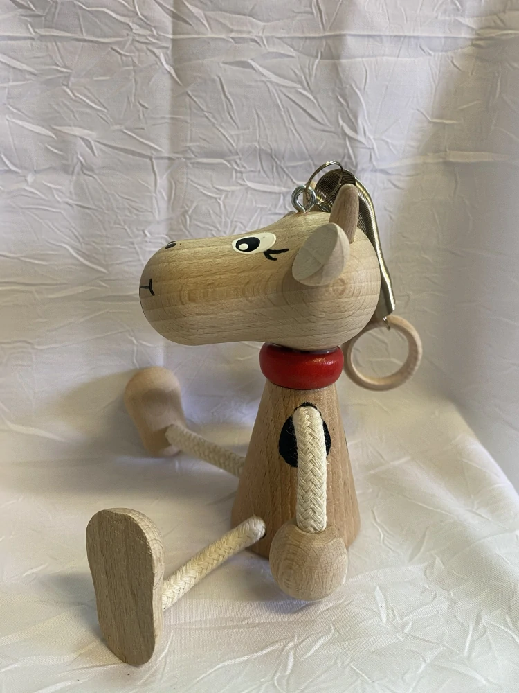 Figurka na pružině - Kravička s černými fleky