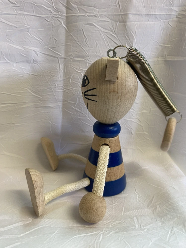 Figurka na pružině - Pruhovaný kocour
