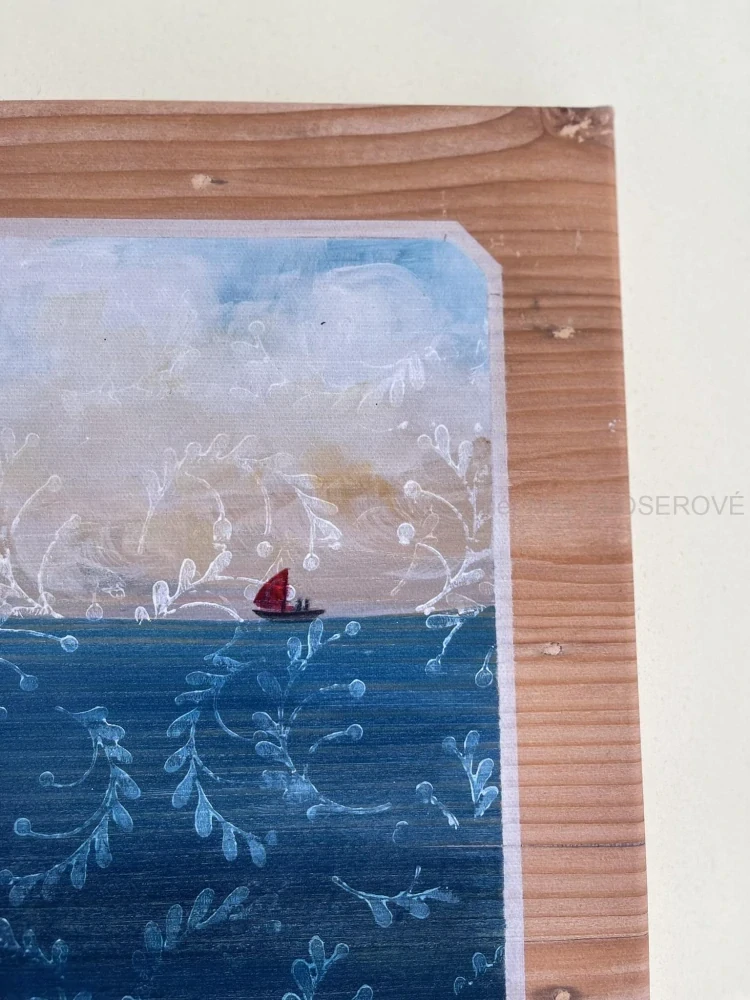 Obraz Velryba a loďka