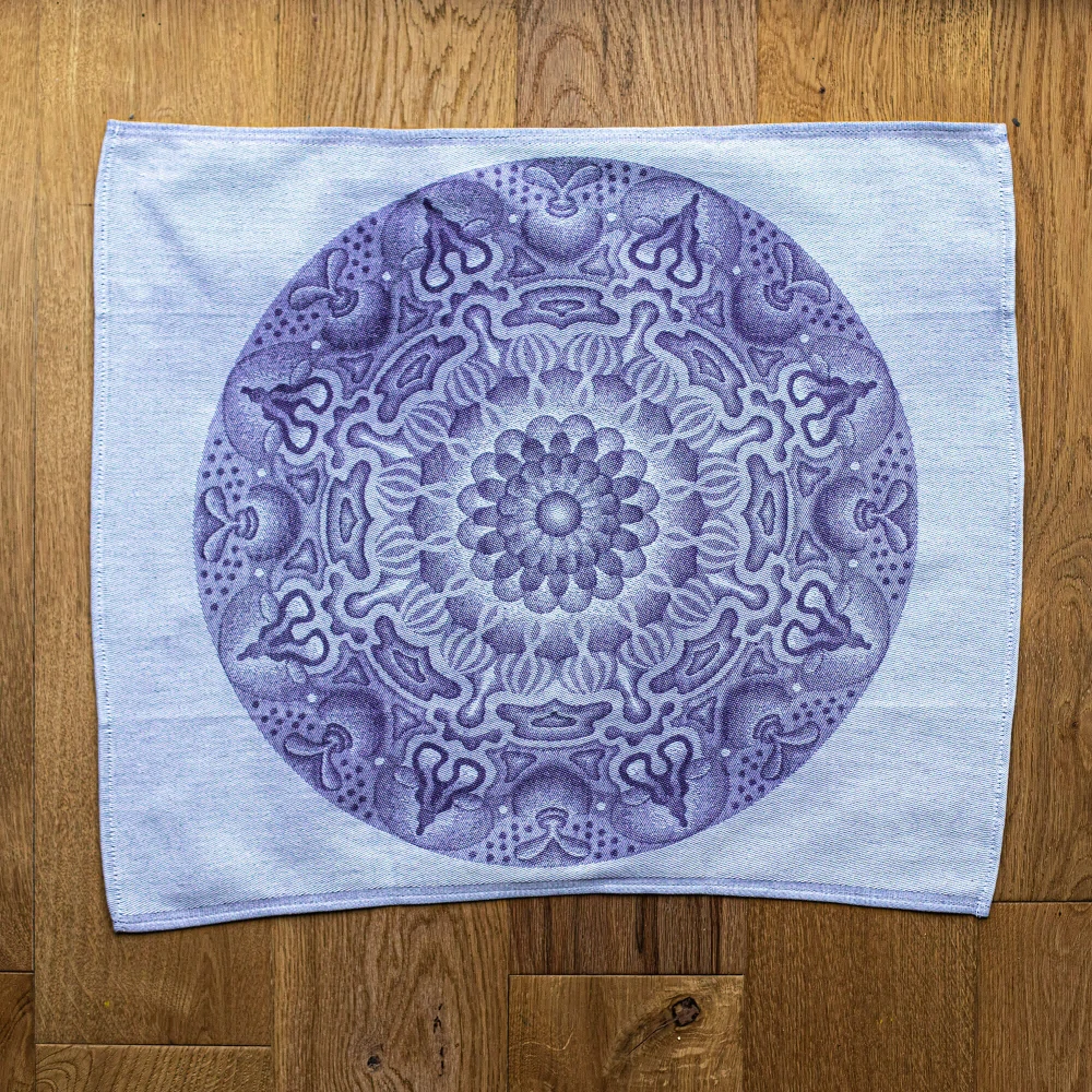 Utěrka mandala – fialová