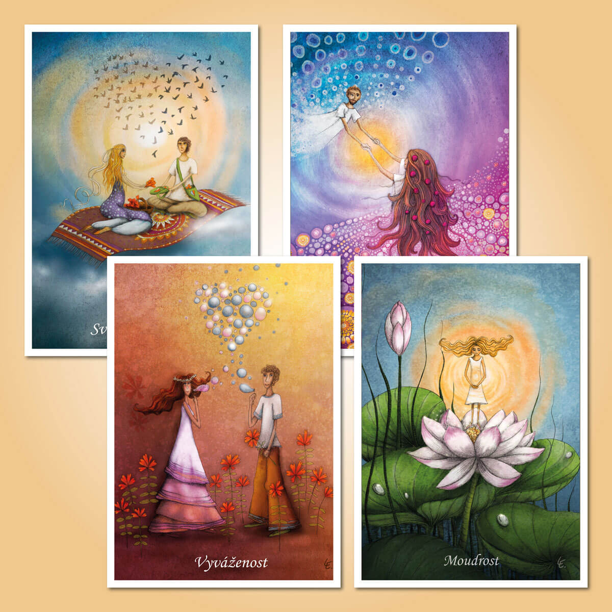 Sada pohlednic On a ona