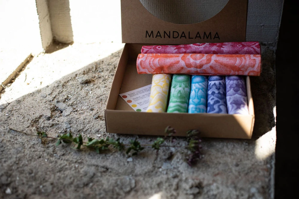 Kolekce utěrek mandala – dárkové balení