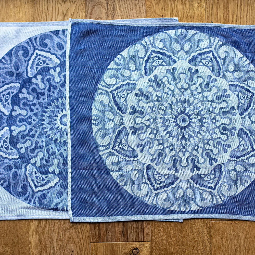 Utěrka mandala – tmavě modrá