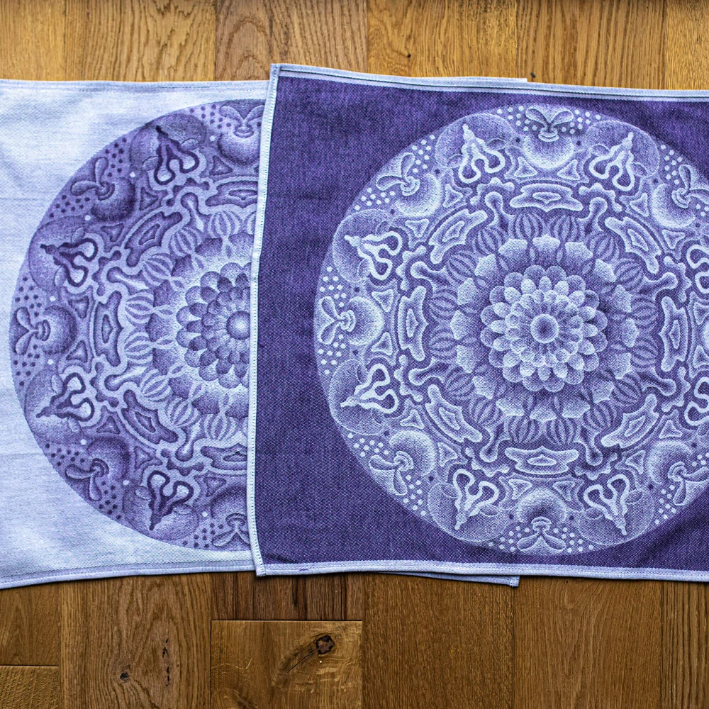 Utěrka mandala – fialová