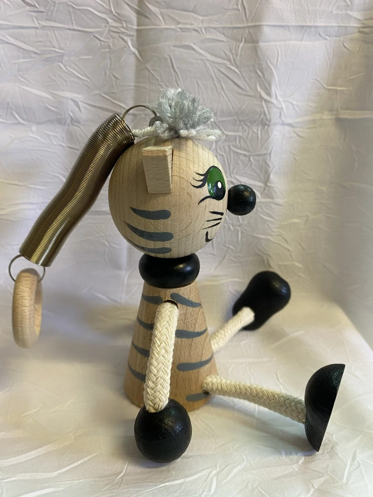 Figurka na pružině - Kočička mouratá