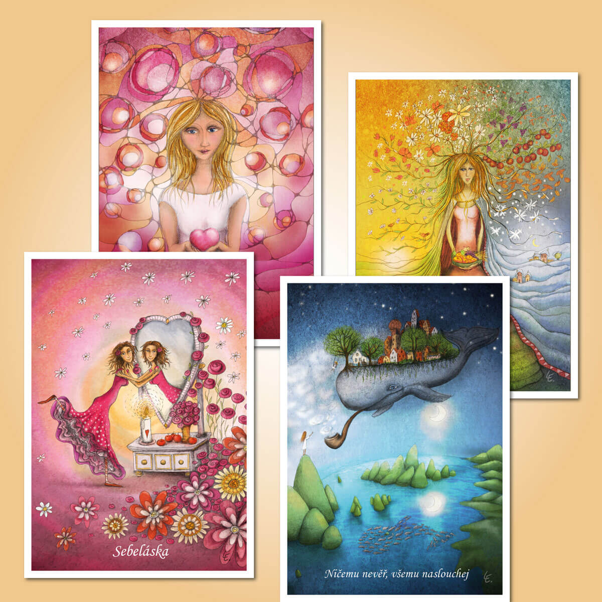 Sada pohlednic On a ona