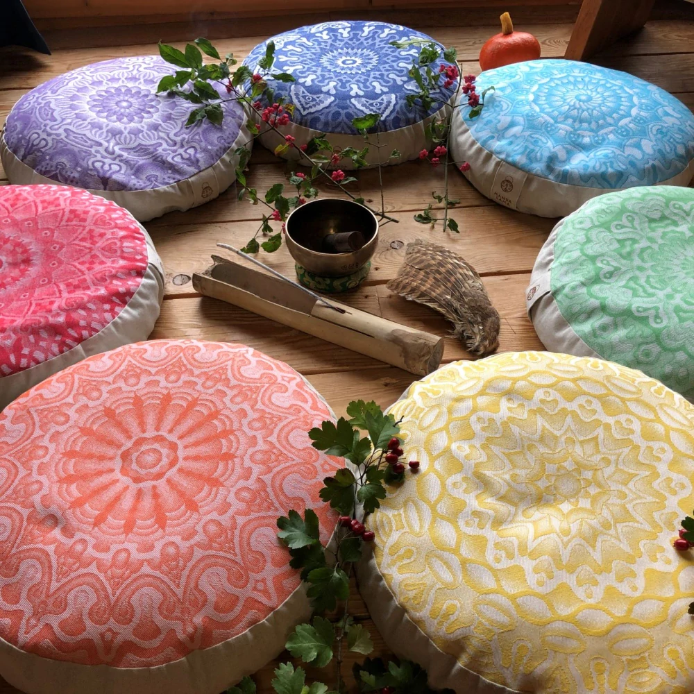 Meditační sedák 7 barev čaker - zelená