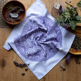 Utěrka mandala – fialová